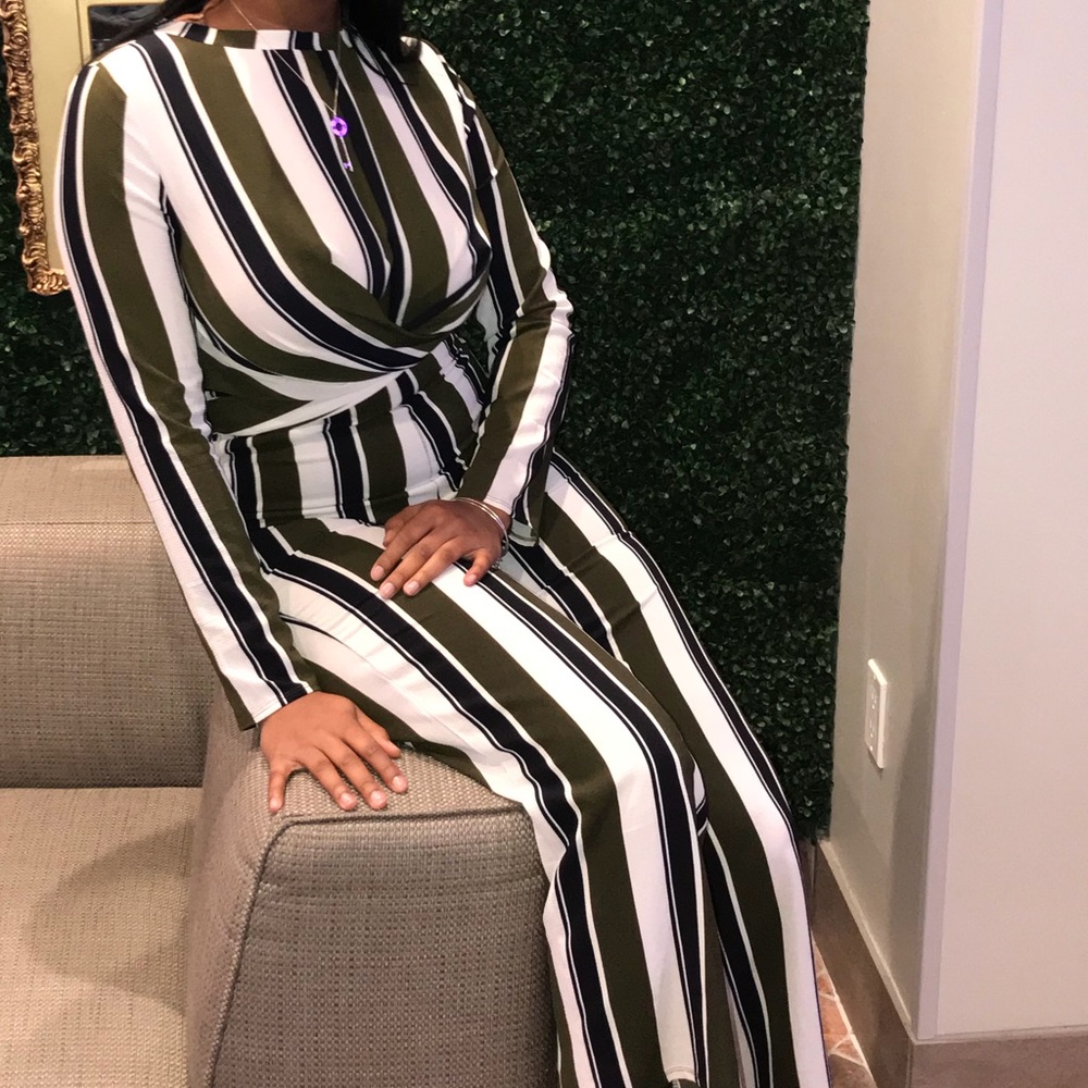 Stripped Jumpsuit